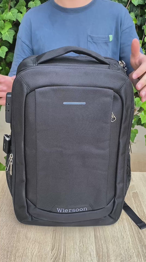 Grand Sac à Dos Wiersoon – Antivol, Pratique et Confortable au Quotidien 18"