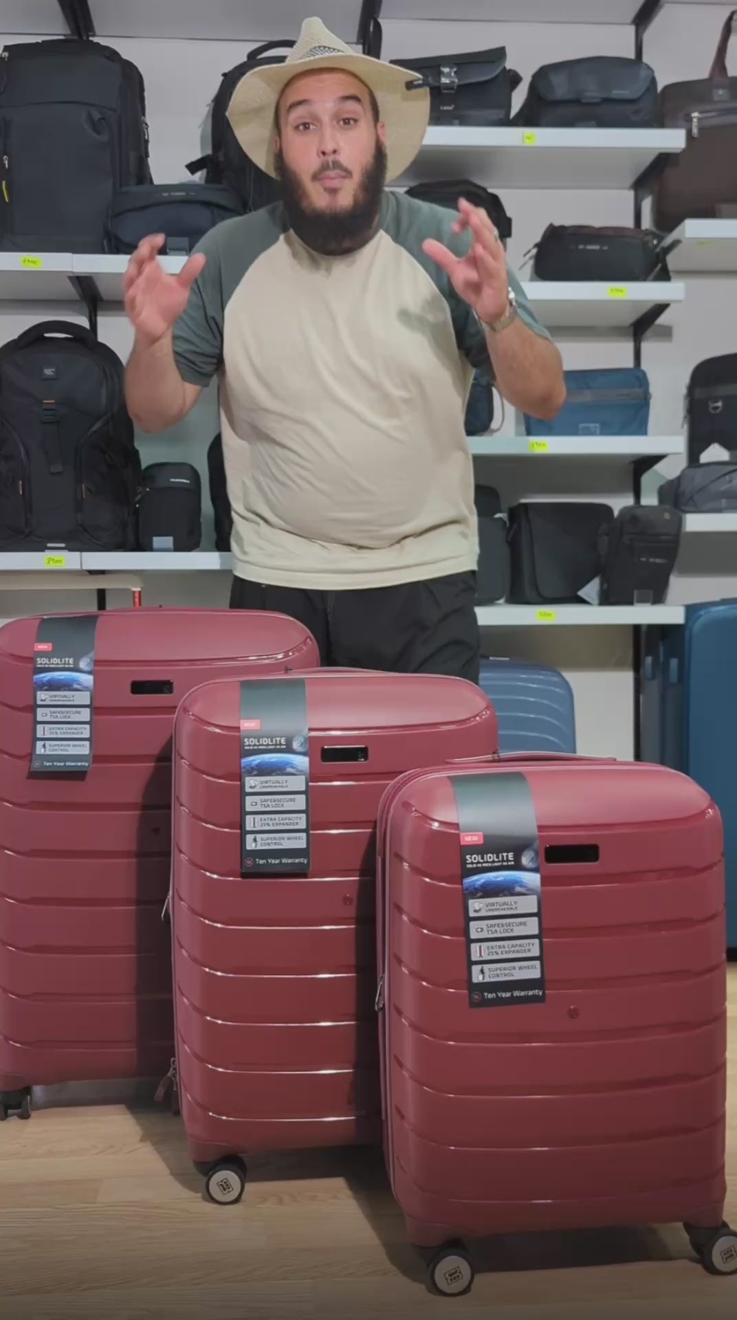 Pack de valises 3 pièces IT extensible International Traveler