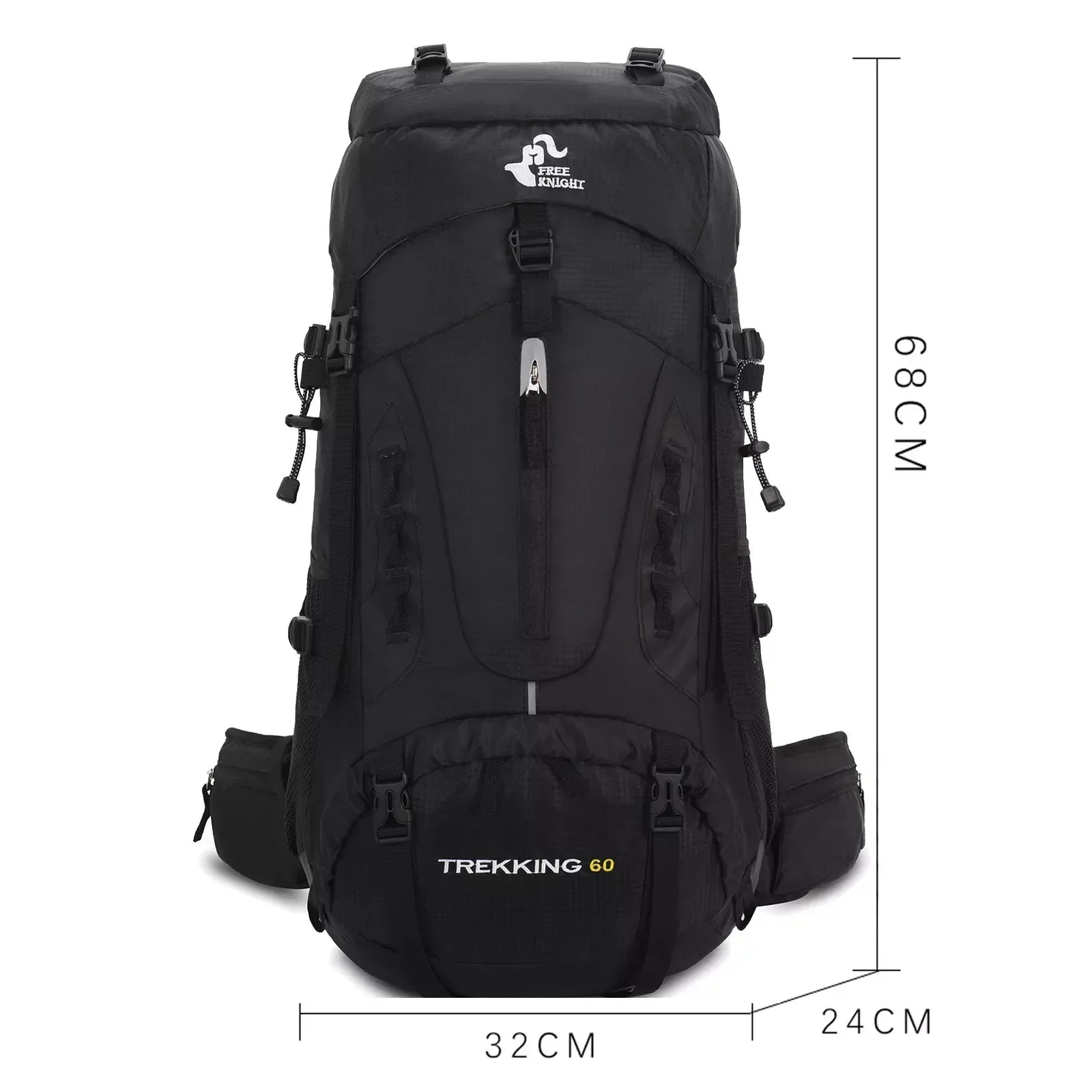 Sac à Dos de Randonnée 60 L avec Housse de Pluie - Backpack dz