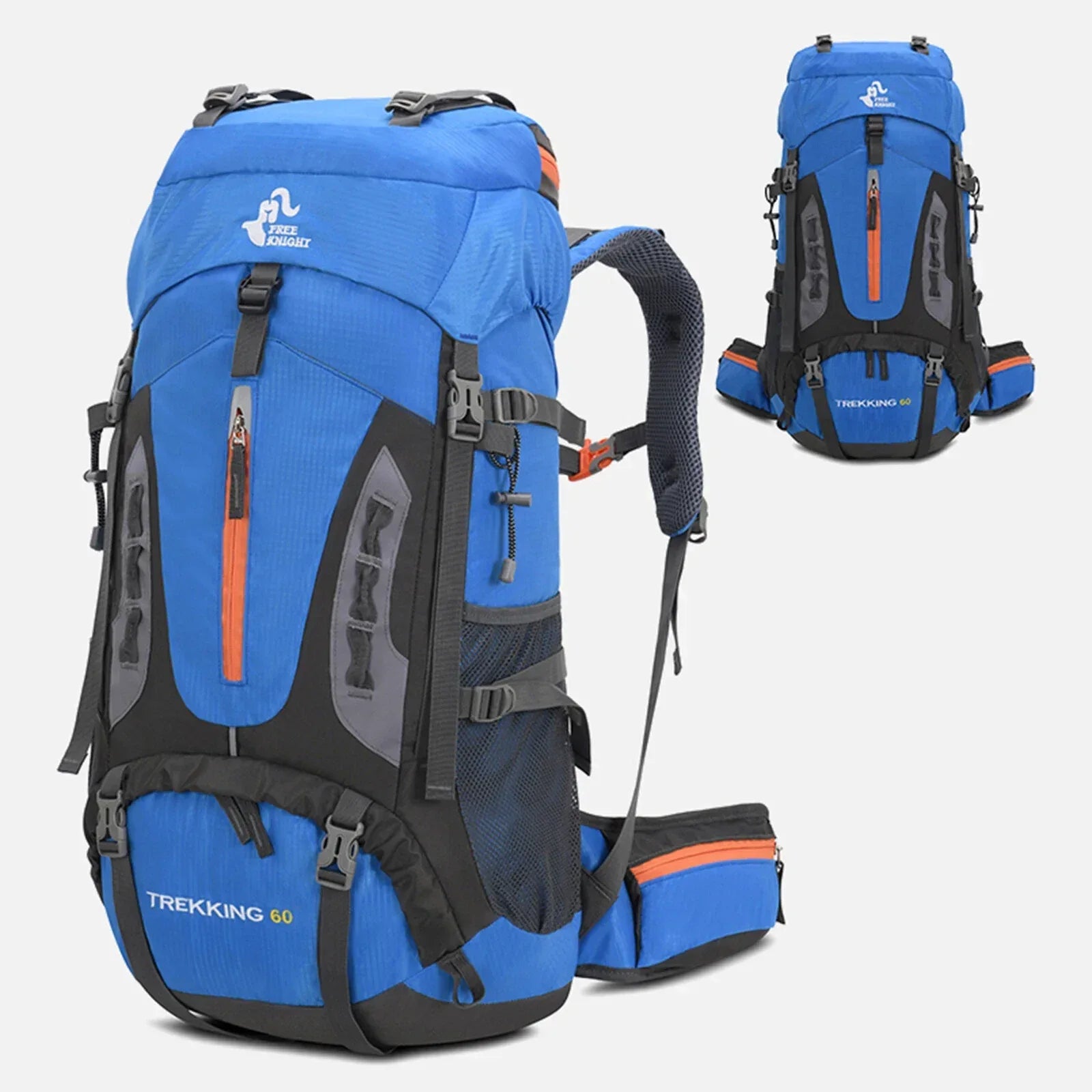 Sac à Dos de Randonnée 60 L avec Housse de Pluie - Backpack dz