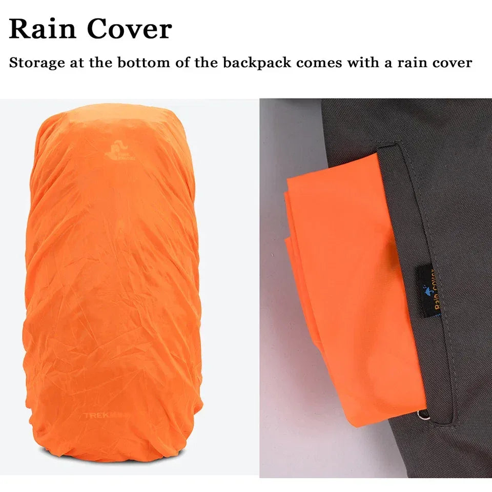 Sac à Dos de Randonnée 60 L avec Housse de Pluie - Backpack dz