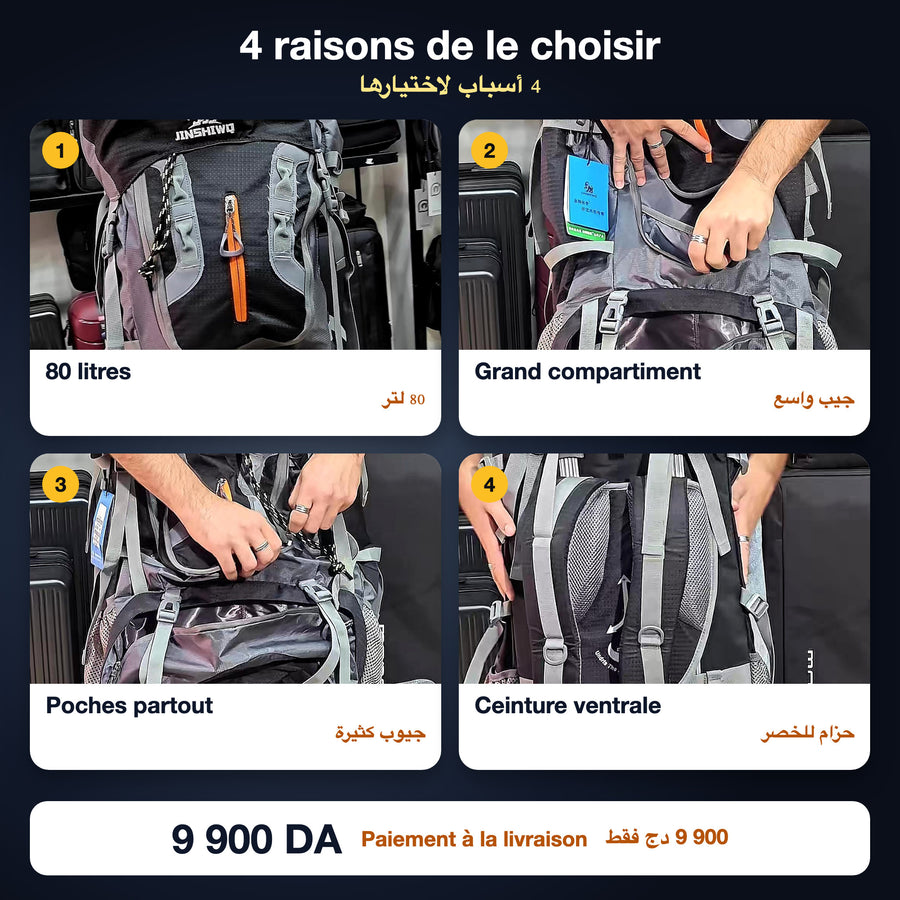 Sac 80 L : 4 raisons de le choisir