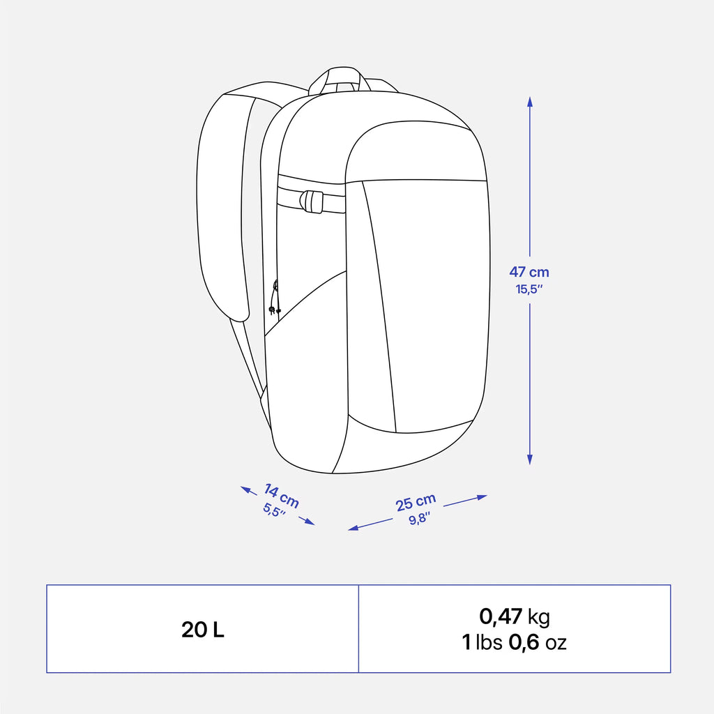 Sac a Dos Randonnée Léger, Résistant 20 L - Backpack dz