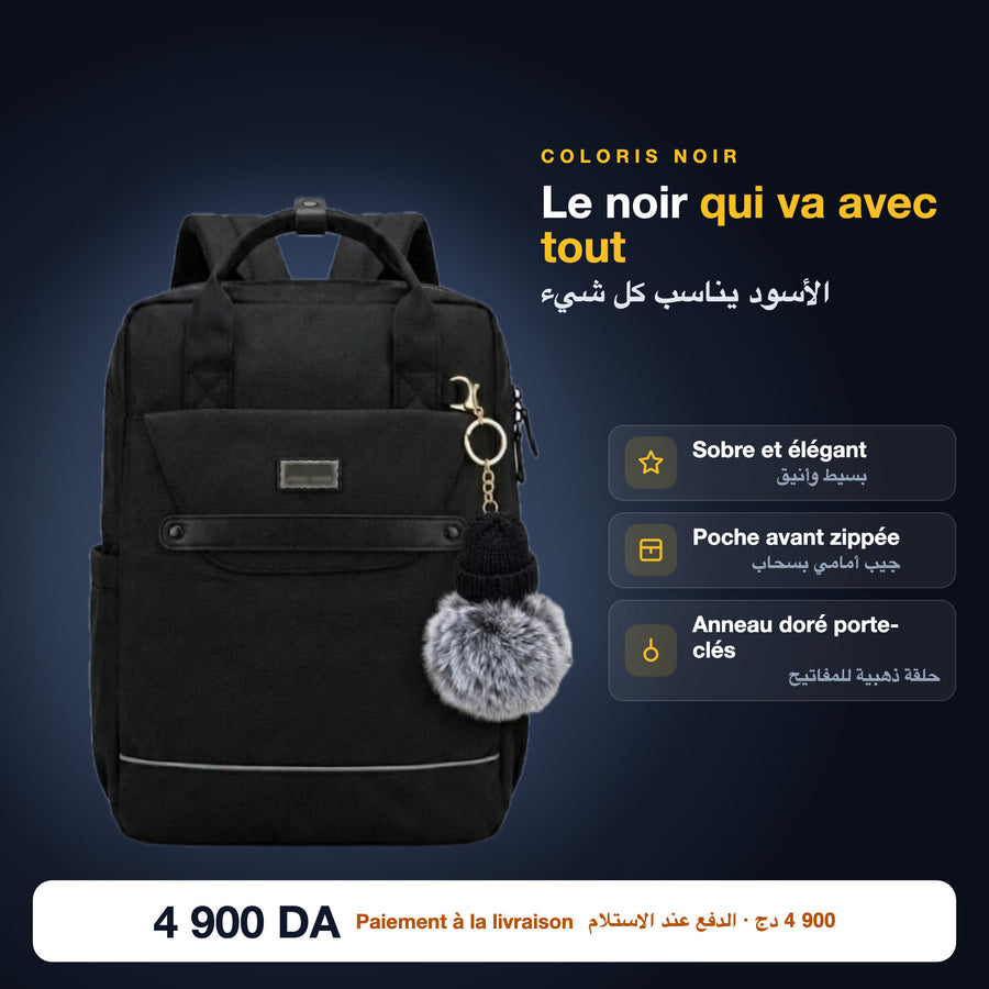 Sac à dos femme noir